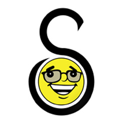 Suntamers "S" and sunny face logo